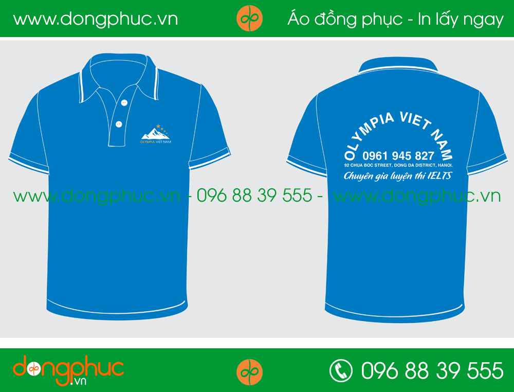 Áo phông đồng phục chung tâm giáo dục